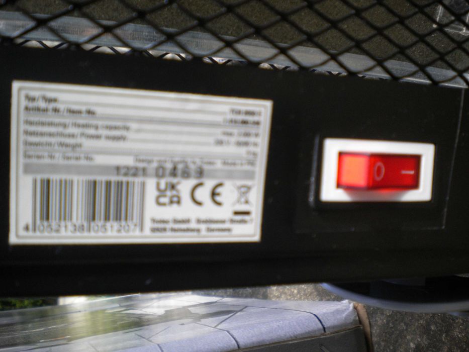 Radiator cu infraroșu cu panouri din mica TROTEC TCH 2050 E