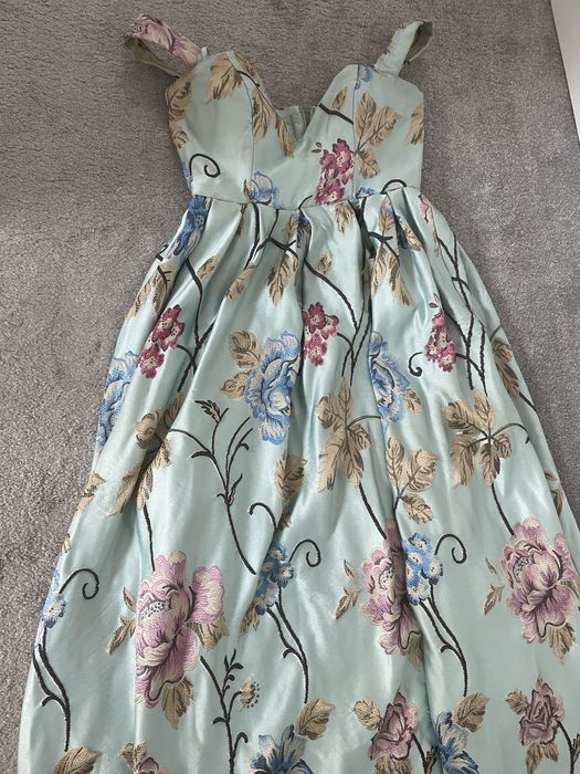 Rochie de gala/nunta/nasa/botez Asos jacquard