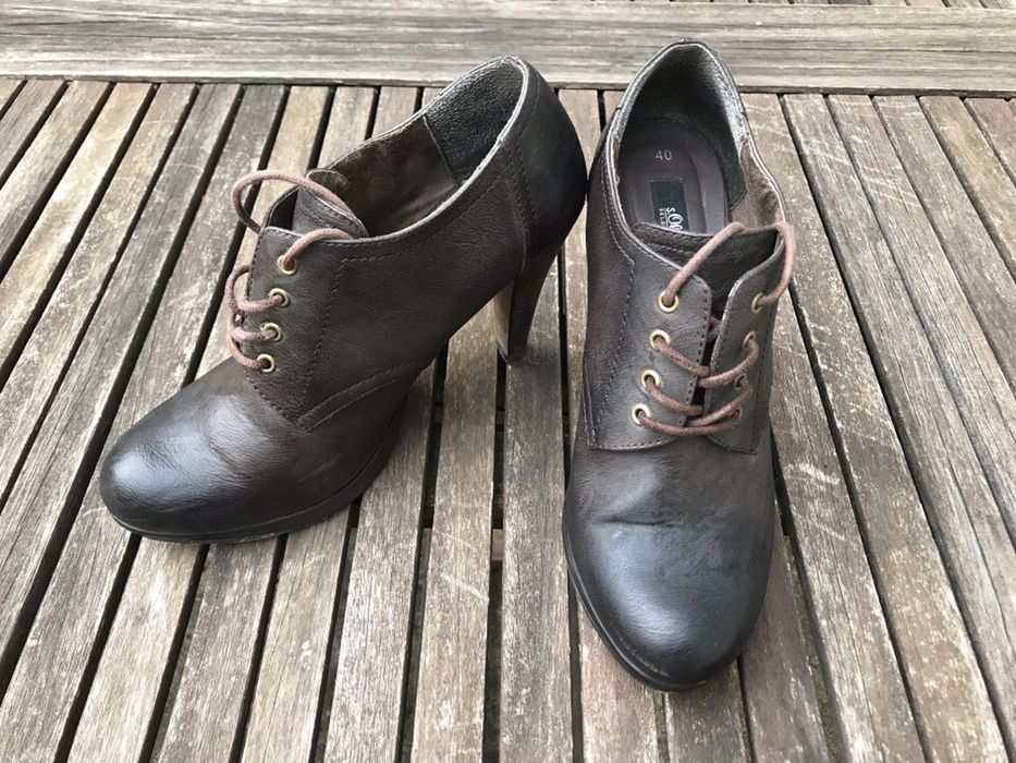 Botine din piele (marca S. Oliver)
