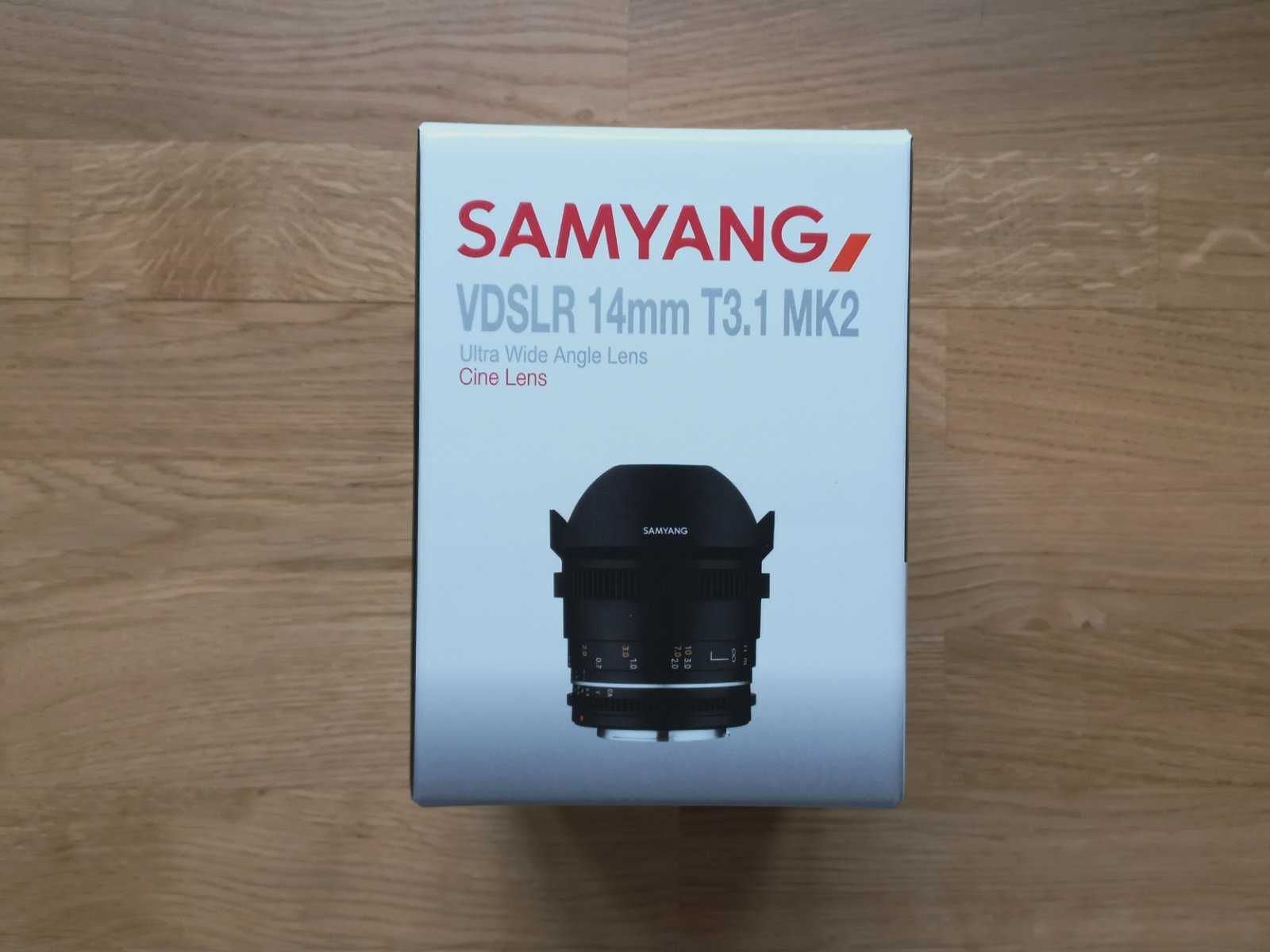 НОВ обектив SAMYANG, VDSLR 14mm T3.1M for CANON