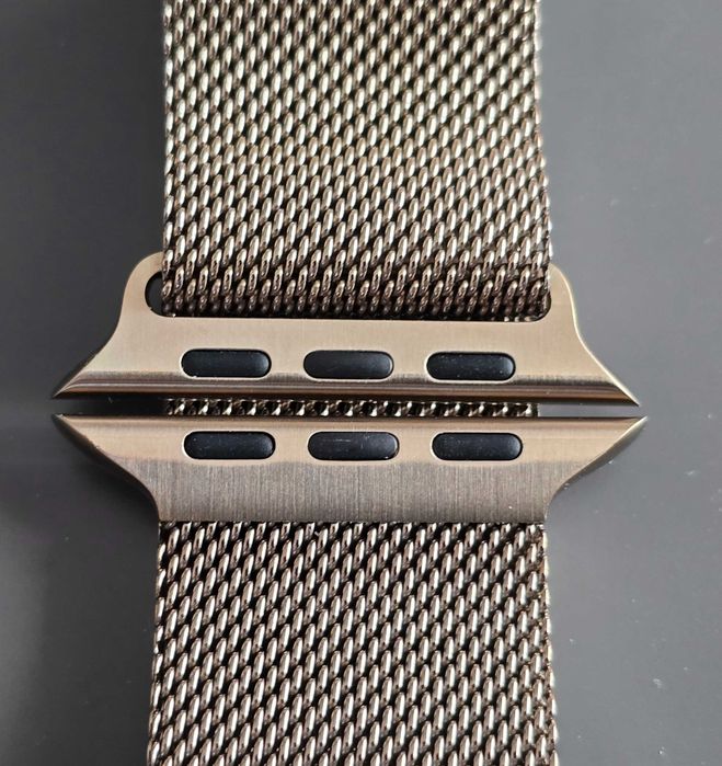 Curea Apple Watch 46mm, Milanese Loop, Gold - M/L, originala