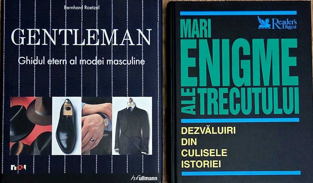 Set 2 volume Enigmele Trecutului  si Moda Masculina (coperti tari)