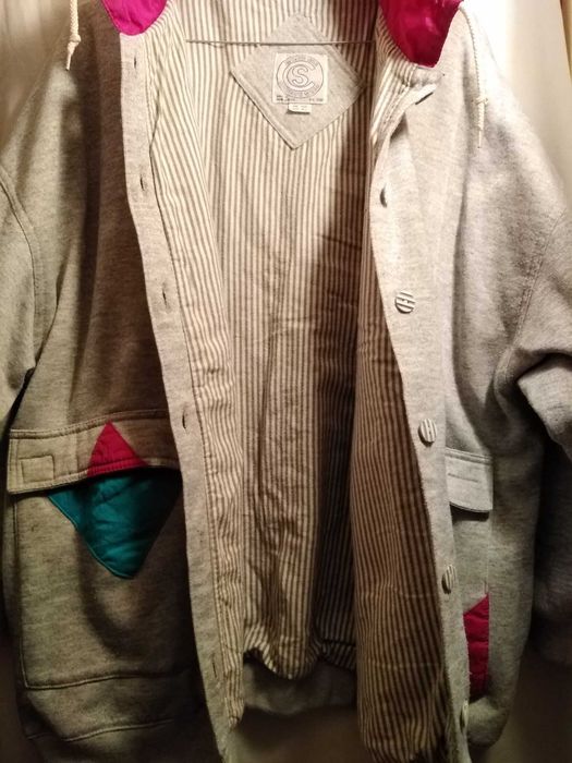 Geaca groasa model modern, bumbac cu reion