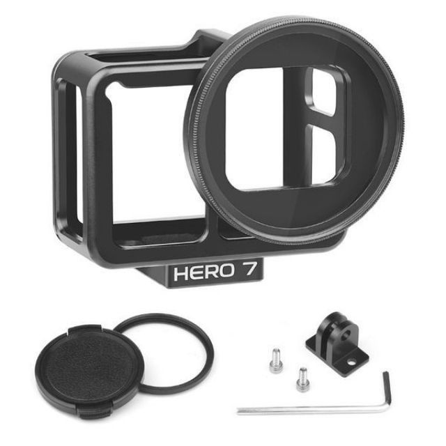 Рамка Light Version за GoPro Hero 5/6/7/2018 с UV филтър, Алуминий
