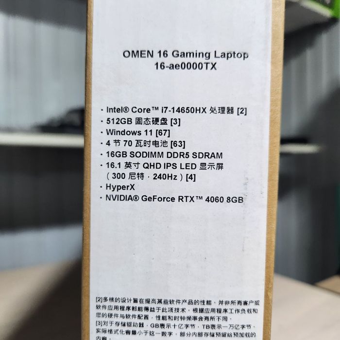 Ноутбук HP Omen Core i7 14650HX RTX 4060