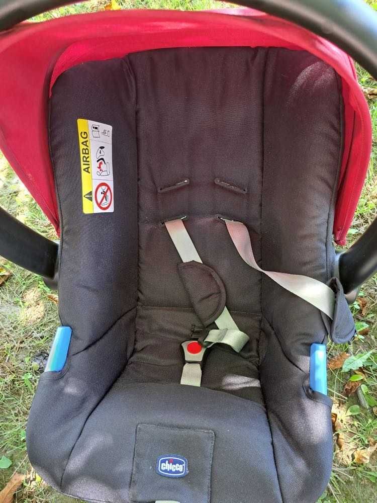 Carucior 3 in 1 Chicco best friend+ comfort Rosu