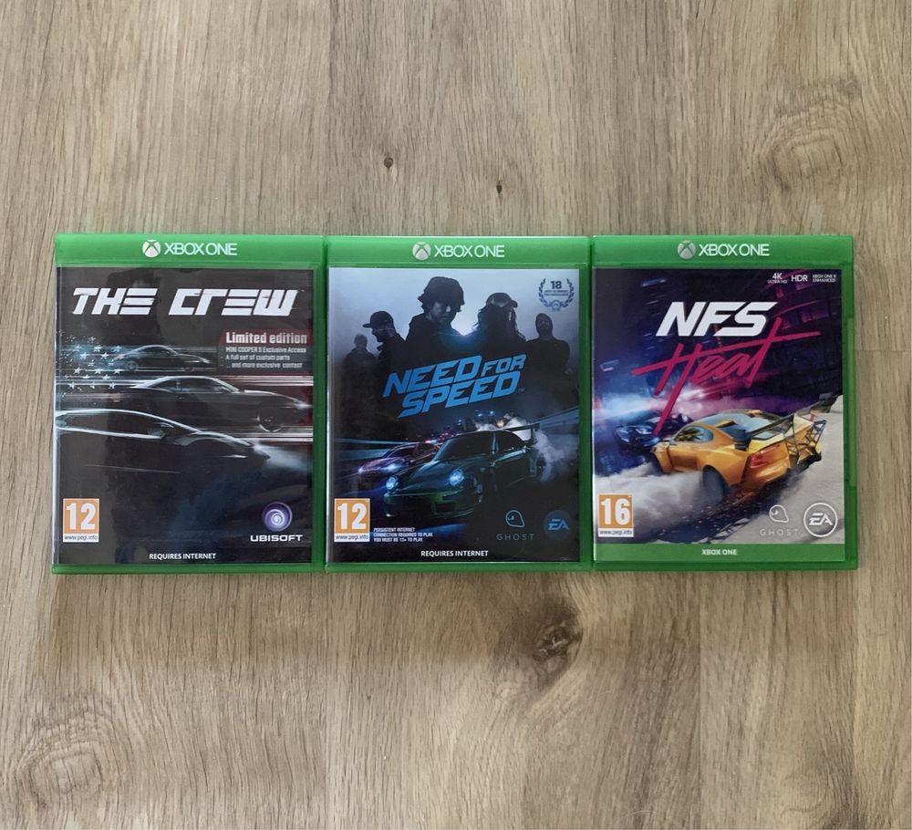 Jocuri Xbox One (The Crew, NFS, NFS Heat)