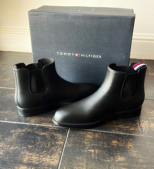 Botine Ghete Chelsea Impermeabile Tommy Hilfiger Negre / size 41