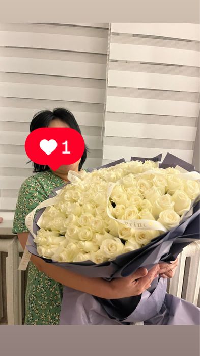 101 шт роза метровые