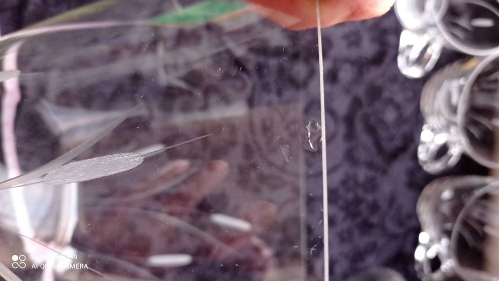 Кристален комплект за пунш с 8 чаши