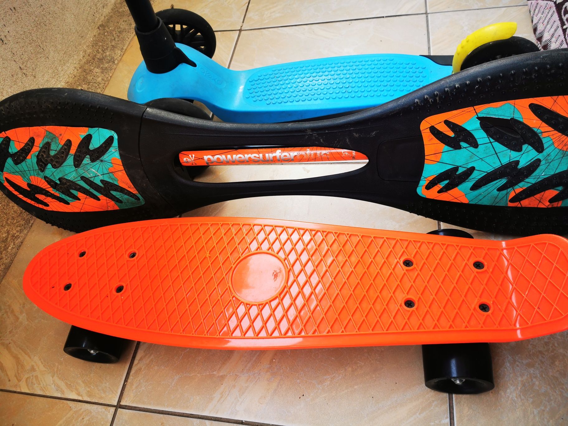 placa waveboard plus skateboard