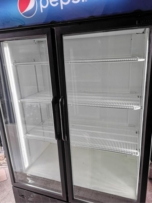 Vitrina frigorifica dubla cu usi batante 120cm lungime