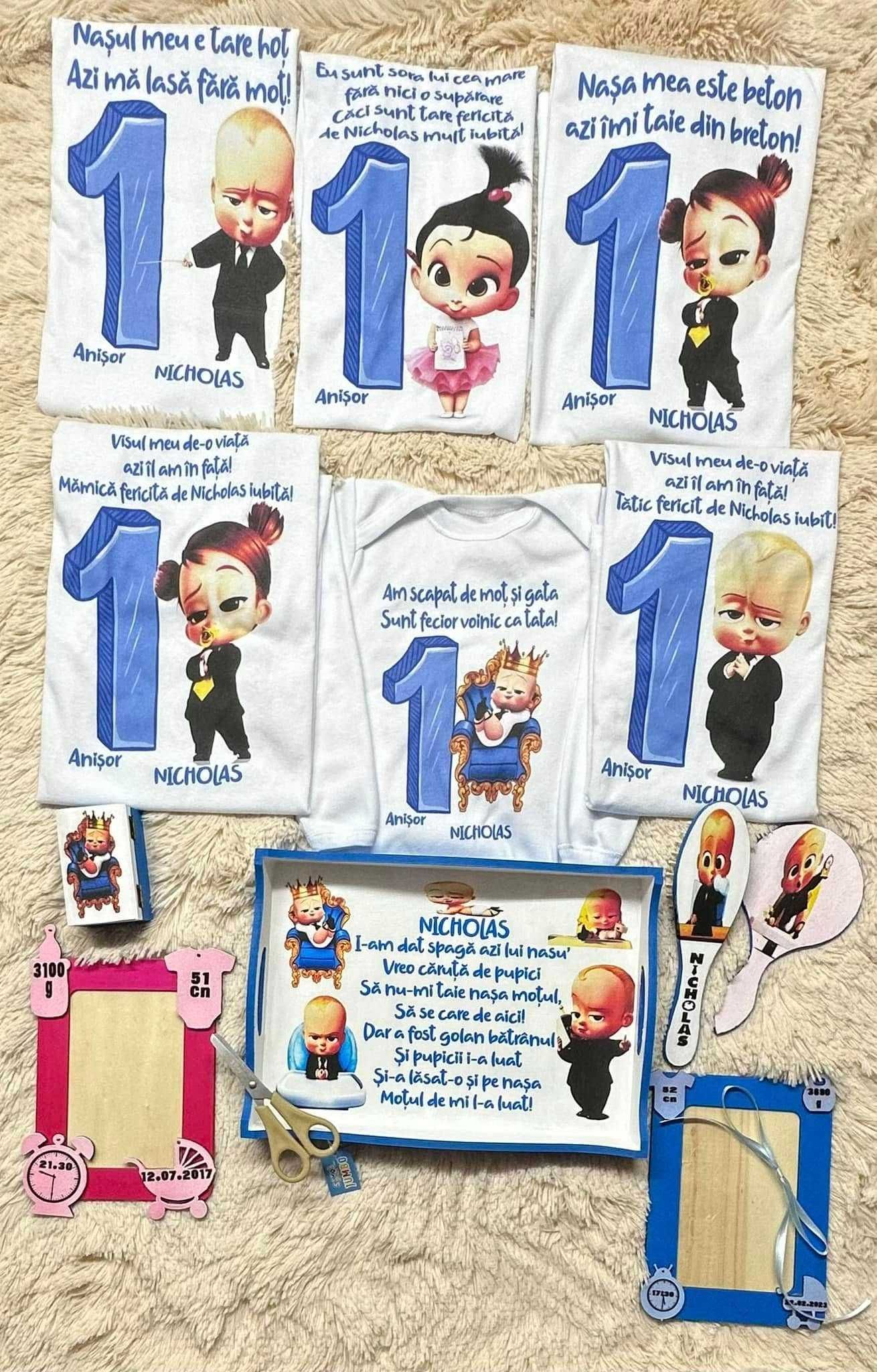 Set Moț Personalizat – Tricouri + Tăviță + Magnet Cadou