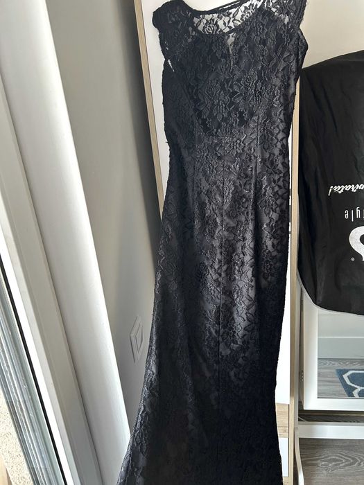 Rochie neagră dantelă Ginette