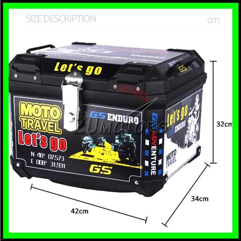 Portbagaj Moto Cross Enduro GS 45L - Cutie Topcase Moto Cross Enduro 45L
