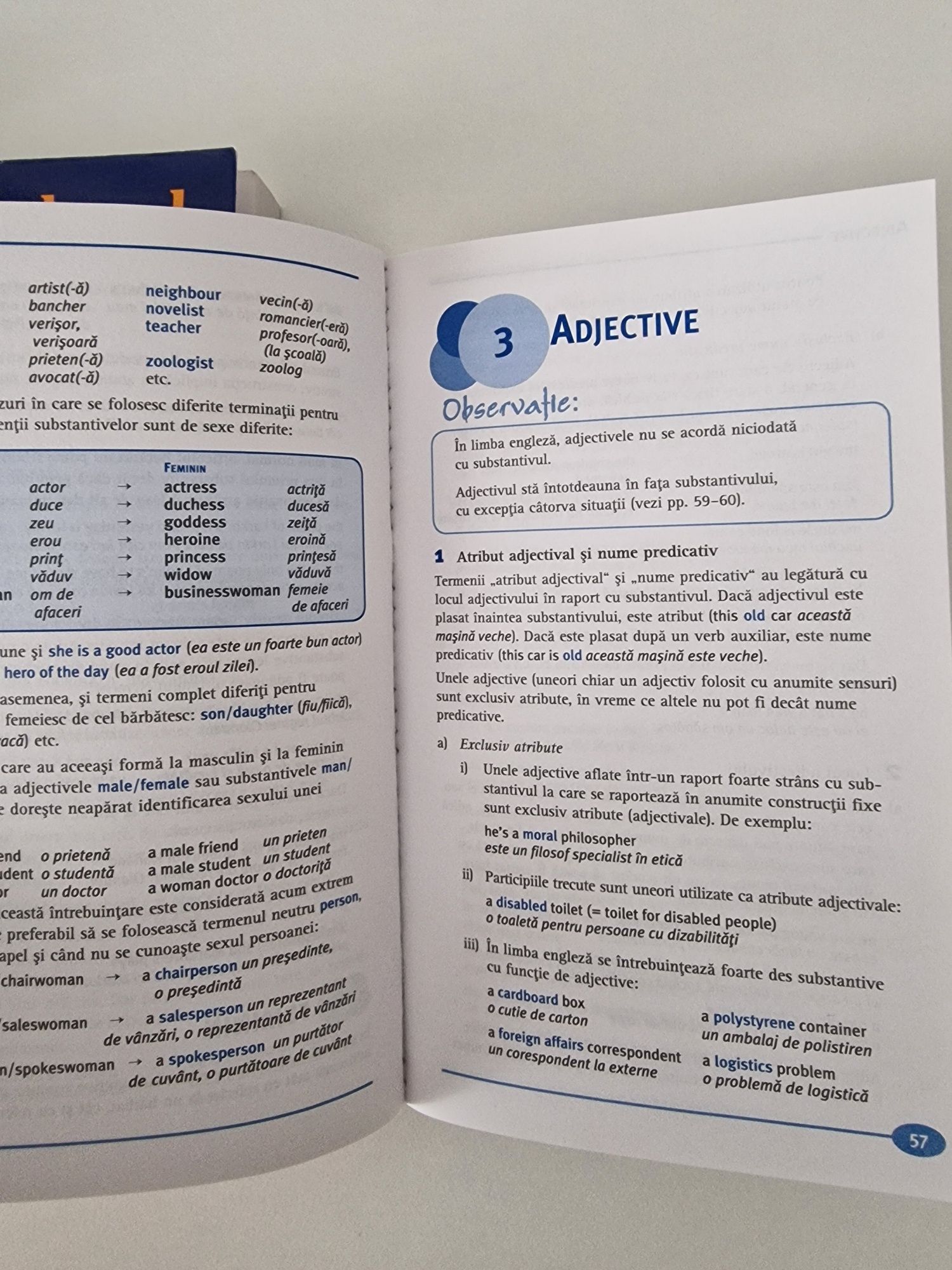 Toate 3 cartie de limba engleza (gramatica vocabular verbele]