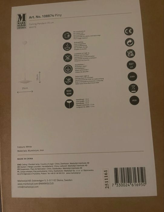 Lustra Piny Ceiling Pendant