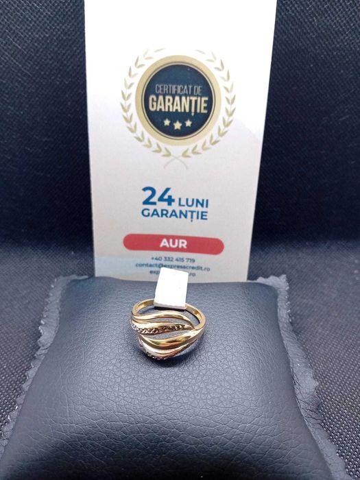 Inel aur 14k 2.43g (B.24388 AG31 Barboi) Garantie 2 ani!
