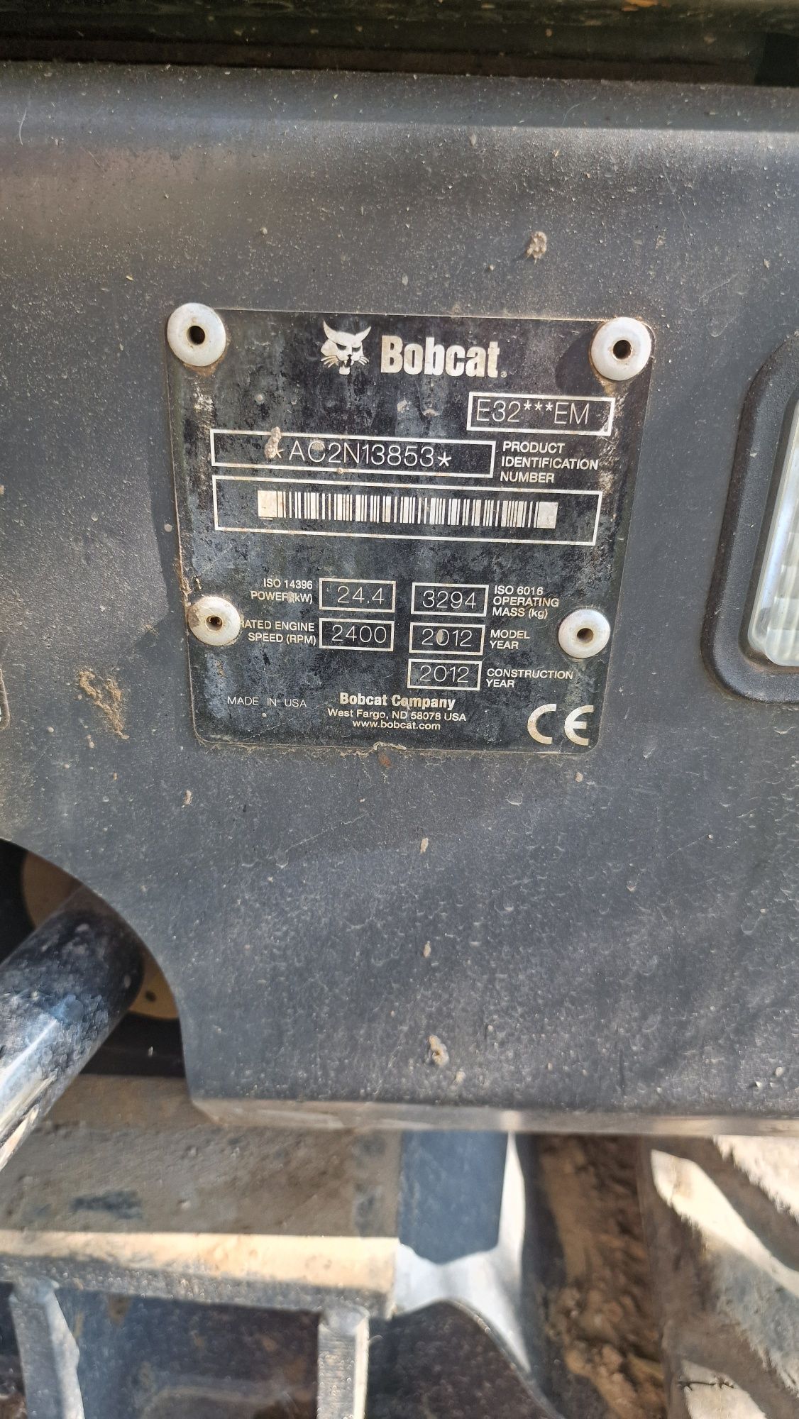 Miniexcavator Bobcat 3.2