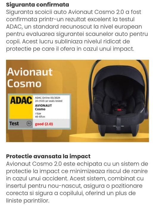 Scoica auto testata ADAC