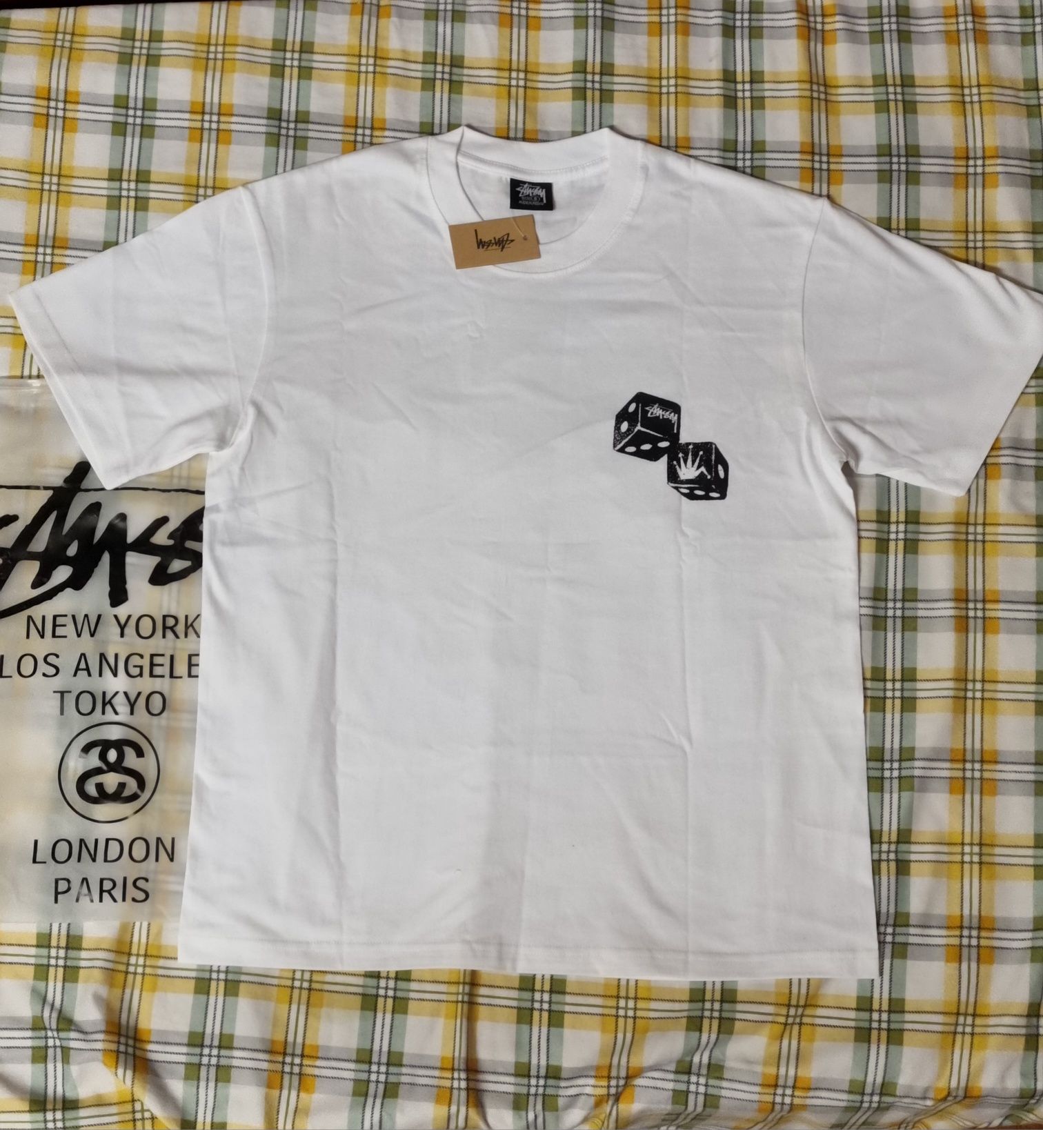 Tricou Stussy Shakers Alb