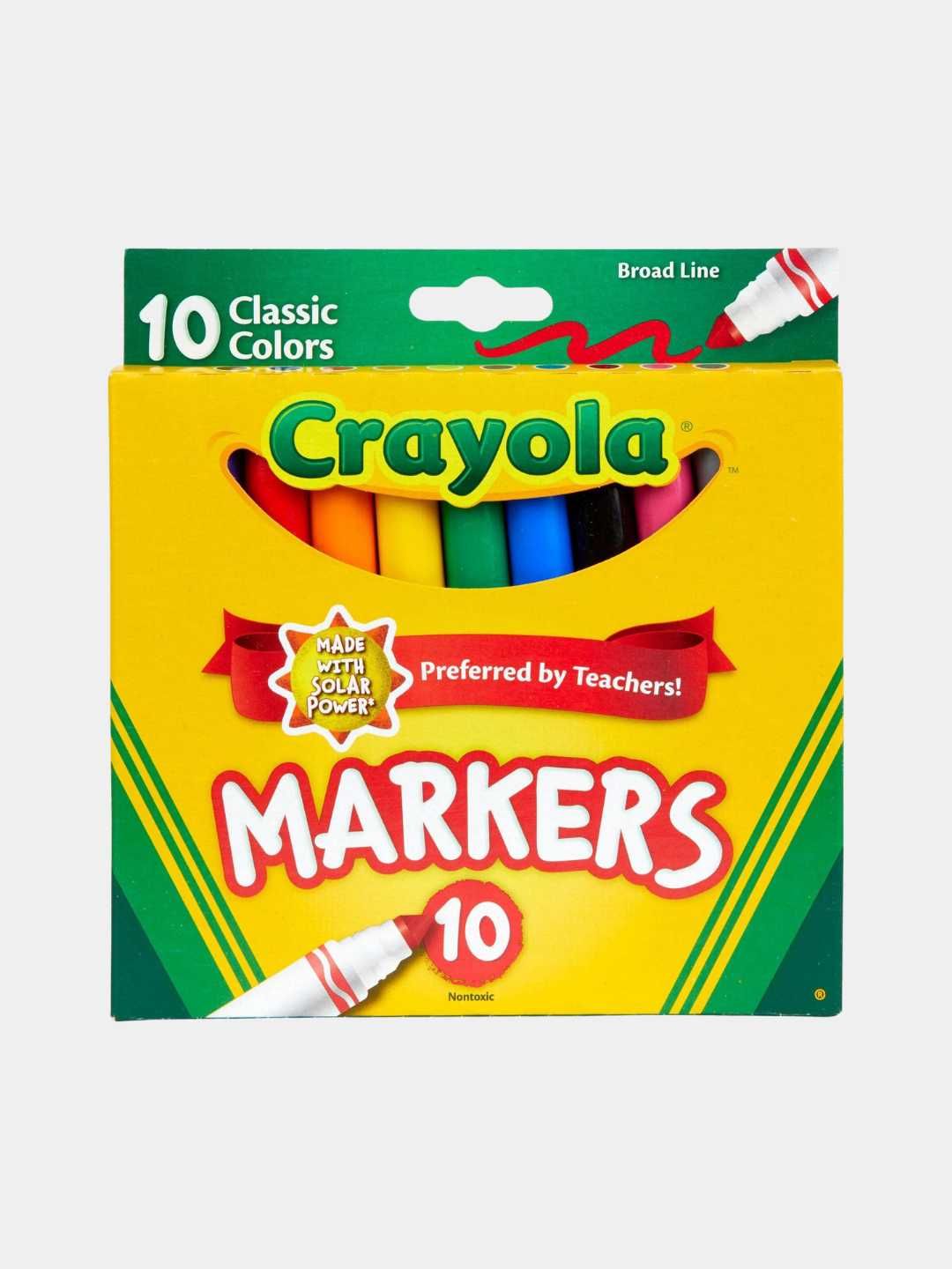 Маркер CRAYOLA Classic Broad Line для рисования, 10 шт