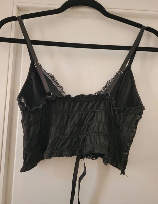 Top de tip corset cu dantela