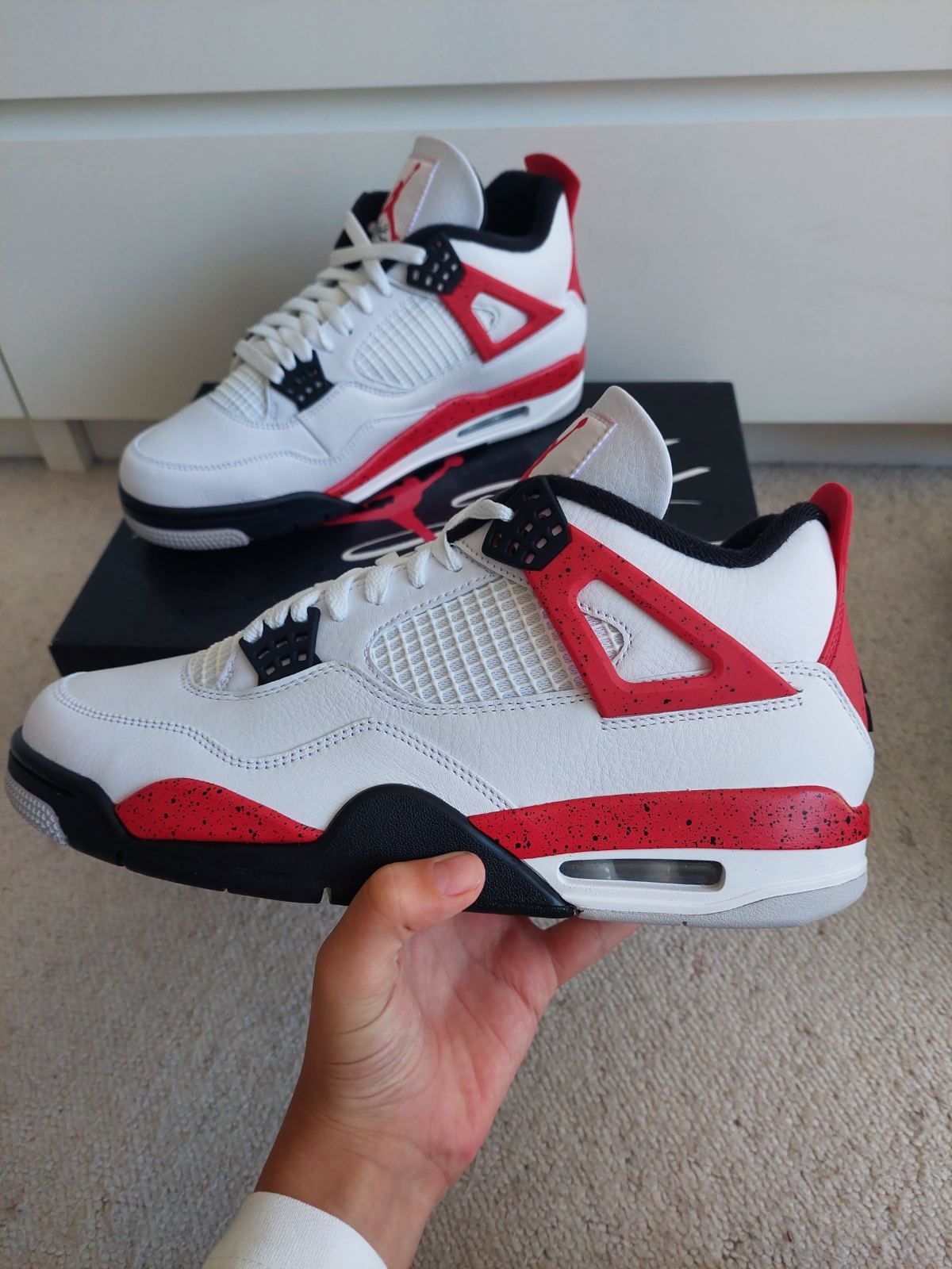 Air Jordan 4 Red cement 44 номер.