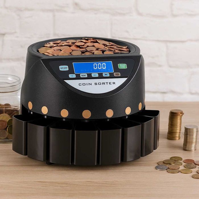 Електрическа машина за броене на монети (евро)