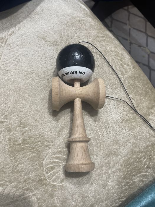 Kendama krom pop stick negru