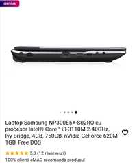 Laptop samsung  NP300E5X-SO2RO pentru piese(display spart)