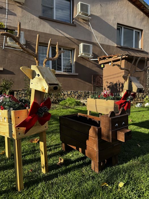 Коледен елен, докарация за коледната градина - Живият двор