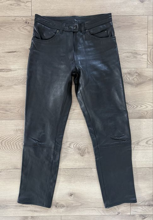 Pantaloni Piele Naturala Negru Barbati | Marime 32 x 32 (42)