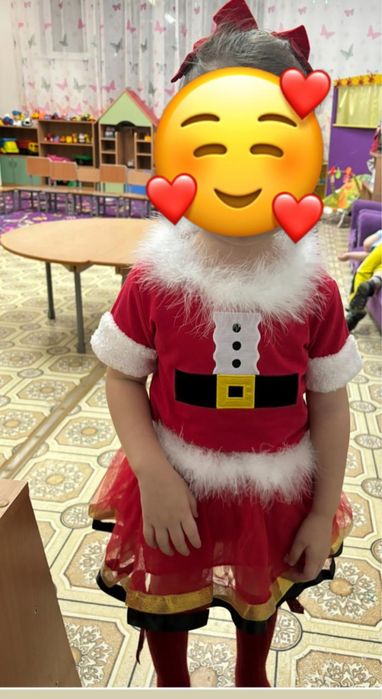 Новогодний костюм для девочки санта клаус