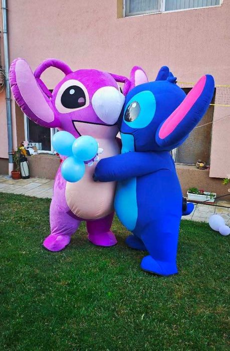 Изненада с Панда, розов, лилав и син Стич, Бяло Мече, рожден ден.