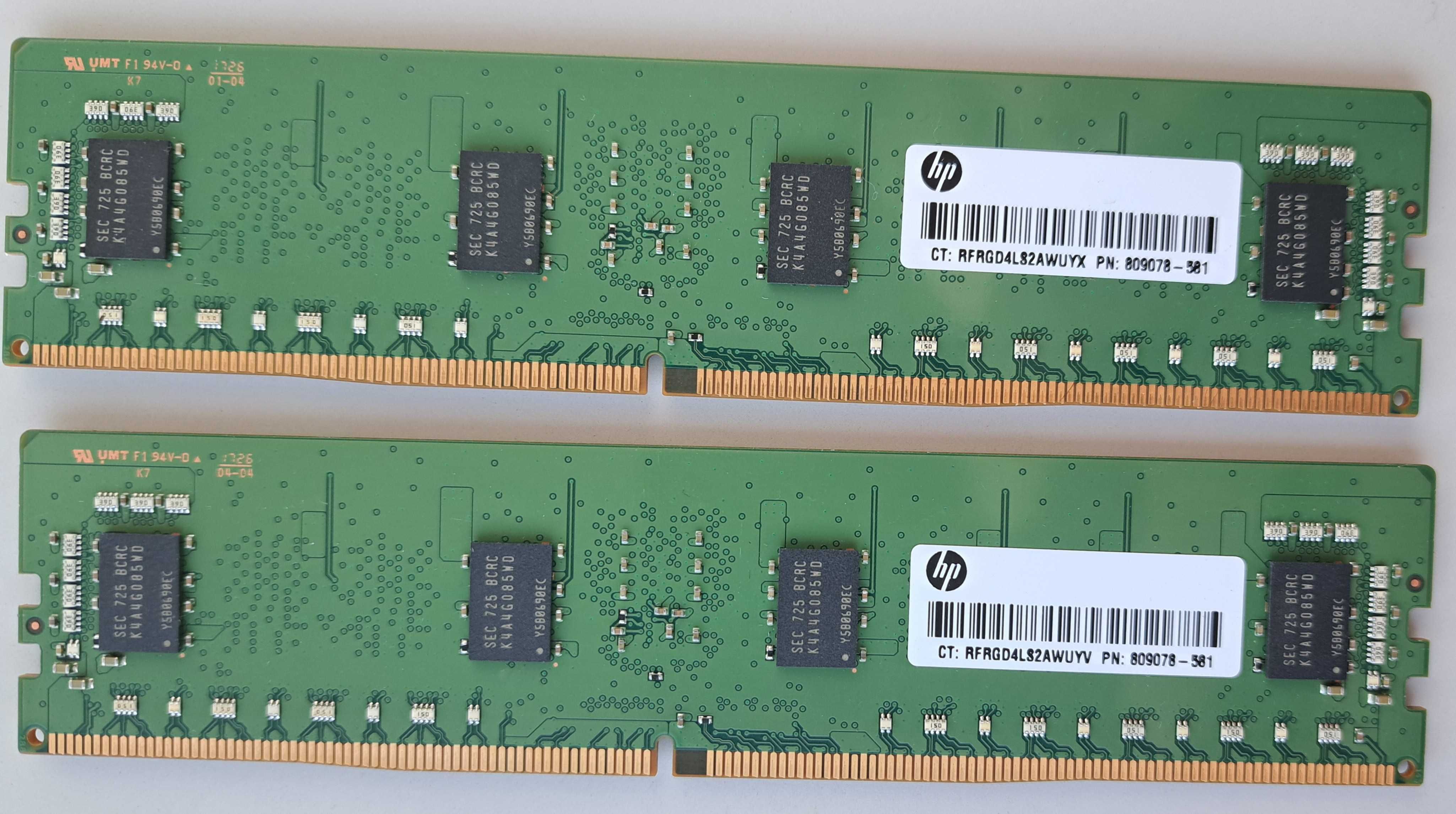 2x 4GB DDR4 Server și 4GB DDR4 PC
