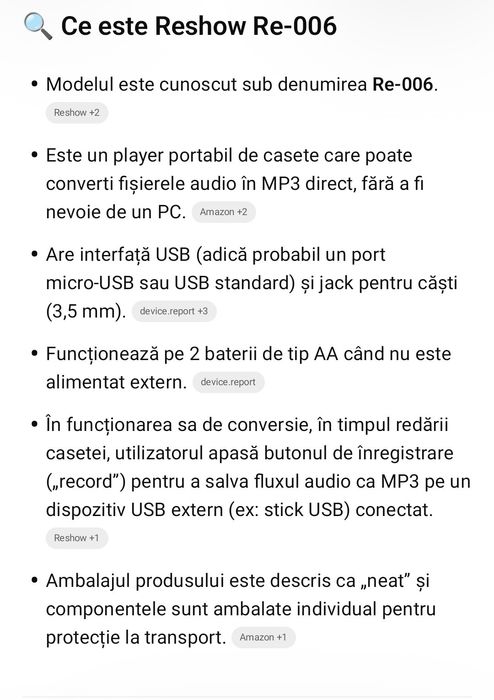 Walkman Reshow RE-006 Cassette to MP3 Converter