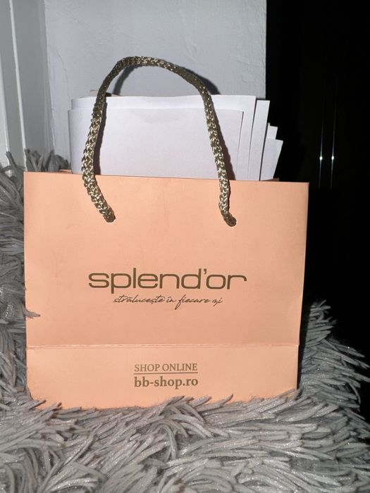 Cercei aur alb Splend'or