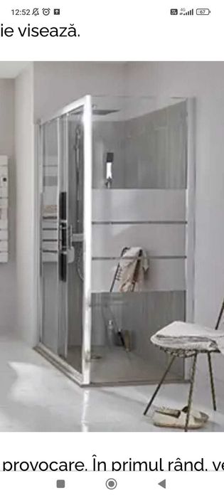 Cabina de dus din sticla