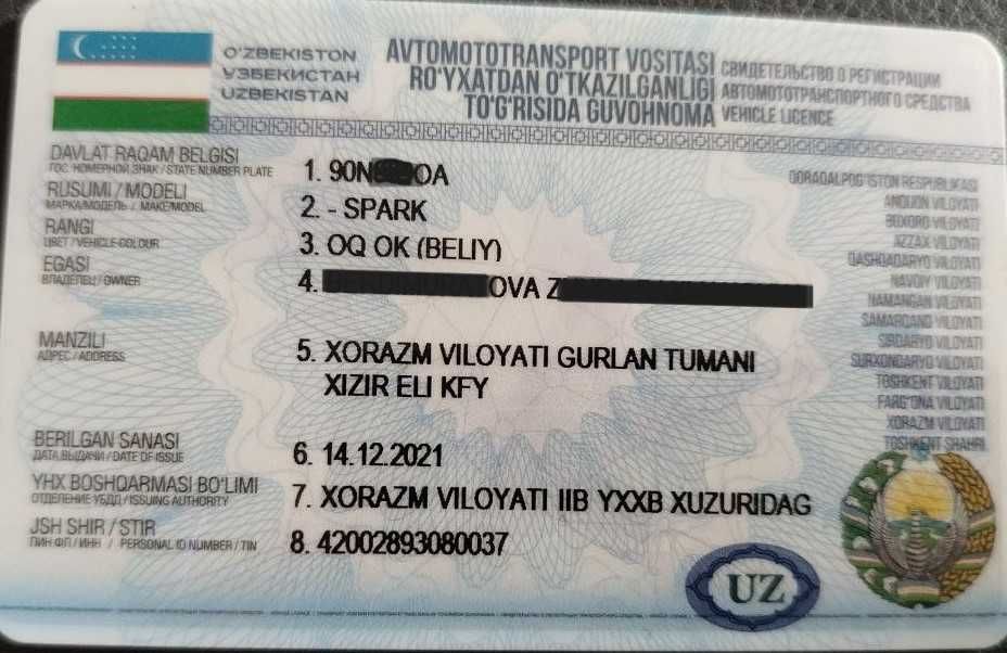 Тоза автомат спарк сотилади ҳалол 7 минг юрган.бензин.1-эга аёл киши