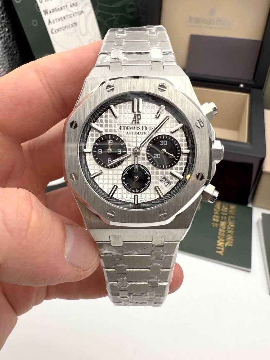 audemars piguet royal oak chrono silver