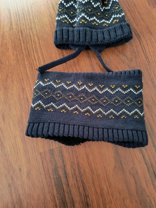 Set căciulă +fular groase ,4-6 ani