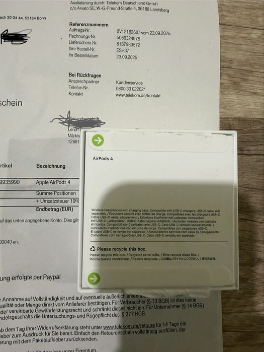 Apple AirPods 4 слушалки