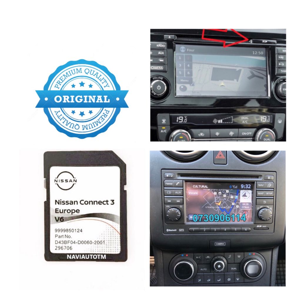 SD CARD navigatie Nissan Connect LCN 1/2/3   Note Qashqai 2023