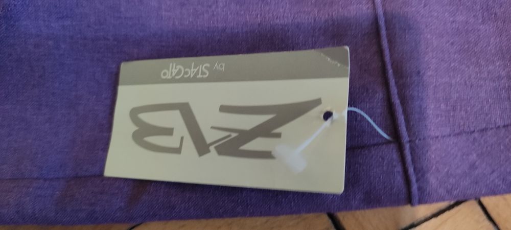 Дамски панталон цвят тъмно лилав