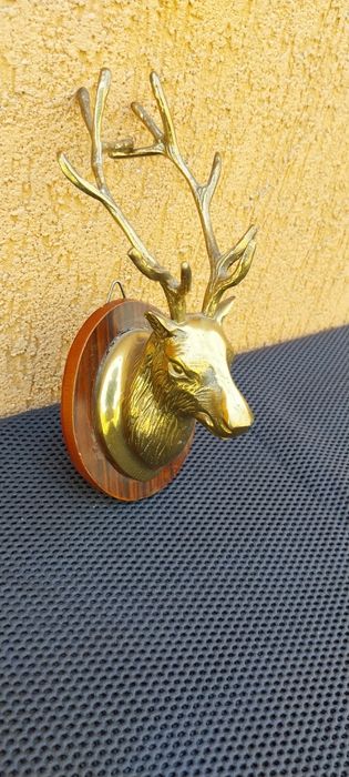Cap de cerb, bronz ,miniatural
