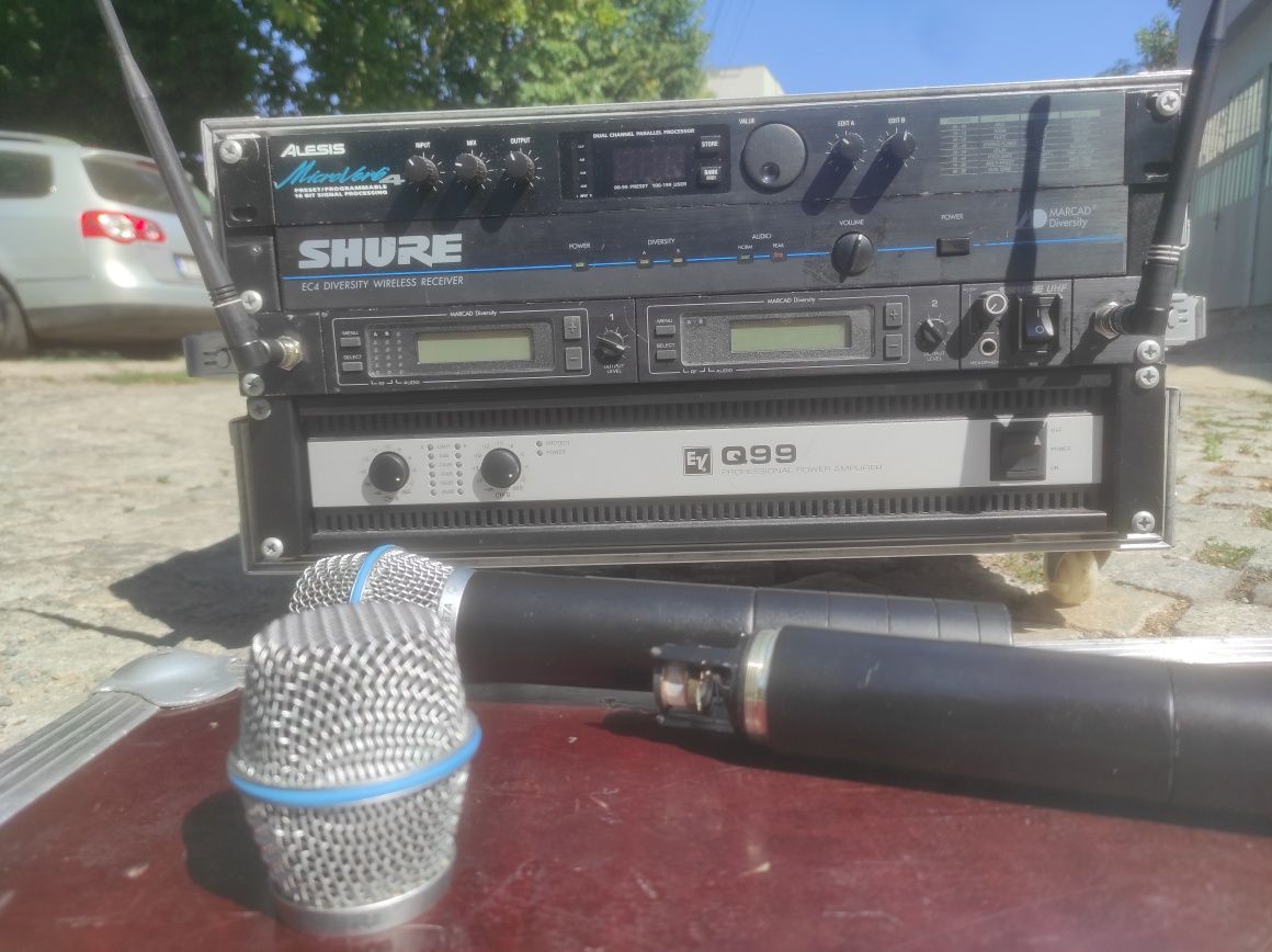 Два микрофона Shure U24D/Beta 87 A 650лв.