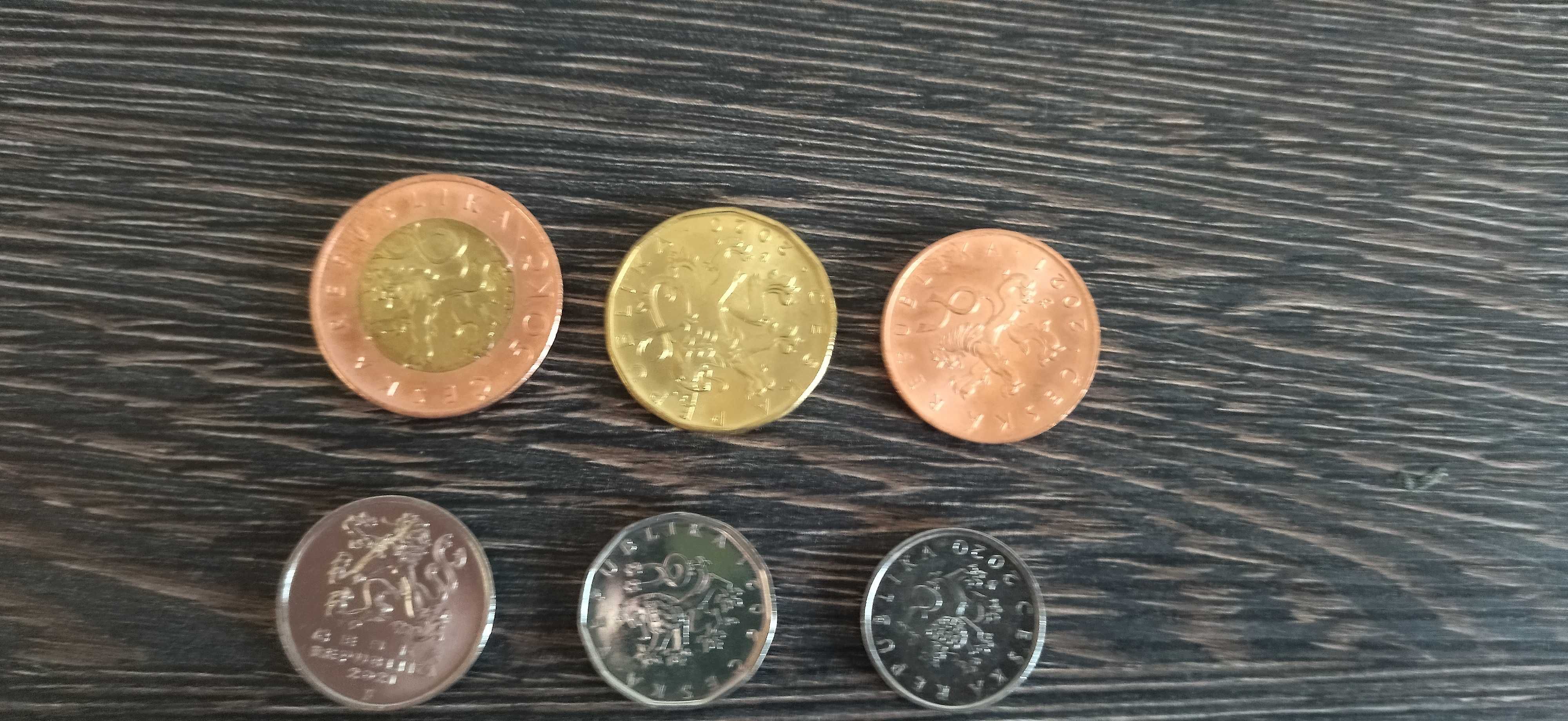 Колекция от 6 броя монети от Чехия  !!!