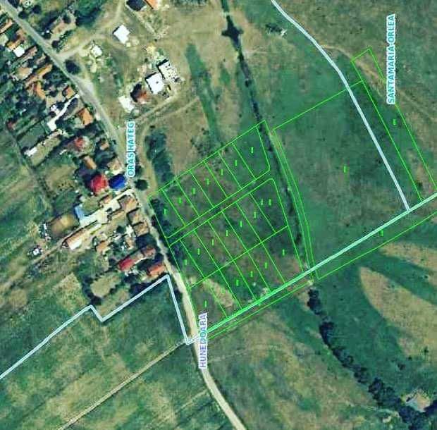 Teren intravilan parcelat pentru locuri de casa