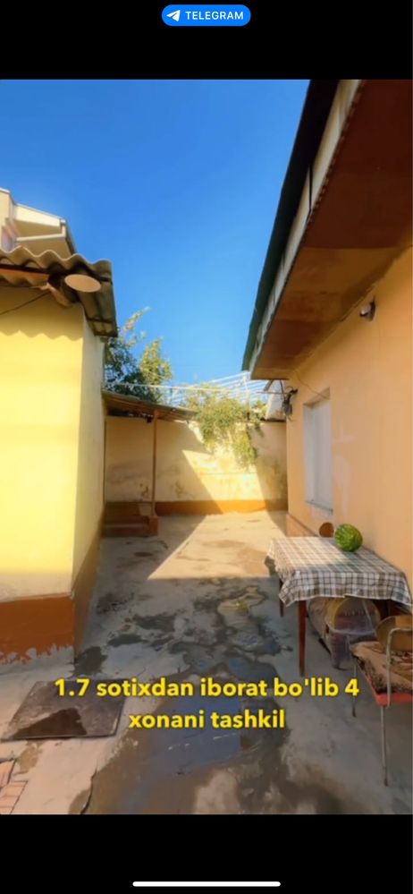 Toshkent shaxar chorsu 1.7 sotx 4 xona